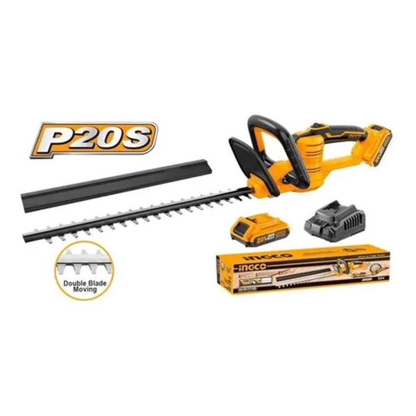 Corta Cerco 45cm A Bateria Ingco Chtli2001 + Bat. + Cargador - Imagen 3