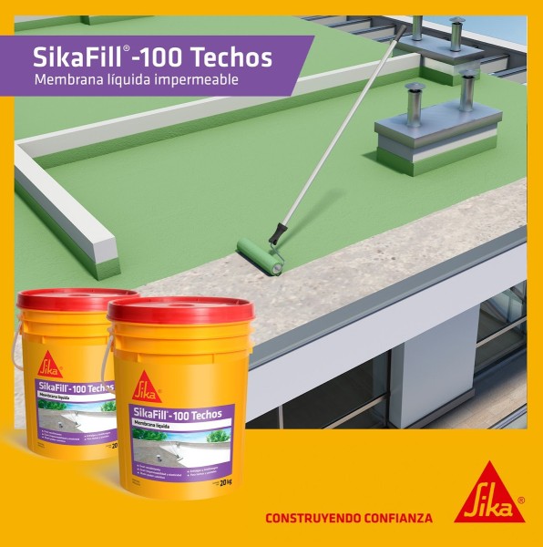 Membrana Líquida Sikafill - 100 Techos 20+20 Kg Colores - Imagen 2