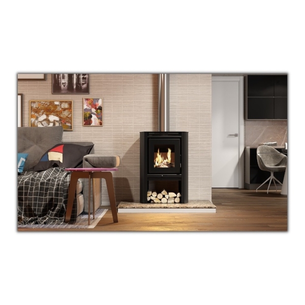 Calefactor Ecológico Leña Doble Combustión 690gf + Kit Caño - Imagen 3