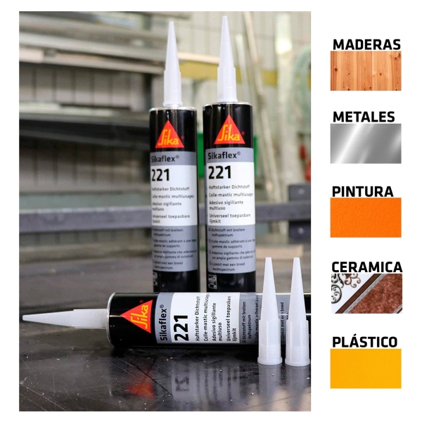 Sikaflex 221 Gris - Imagen 3