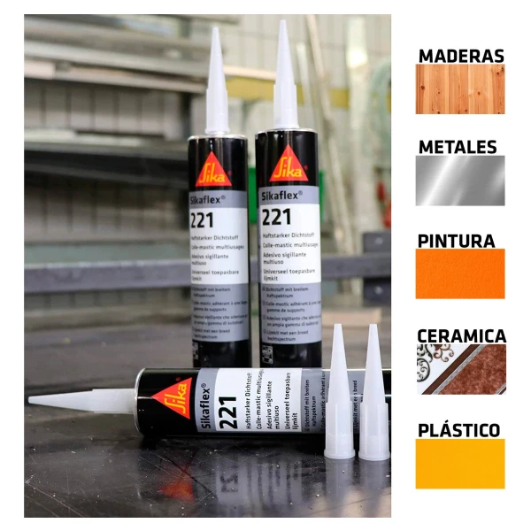 Sikaflex 221 Gris - Imagen 3