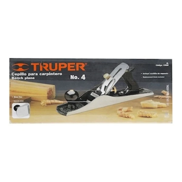 Cepillo Carpintero Garlopa Truper Nº4 Incluye 2 Cuchillas - Imagen 2