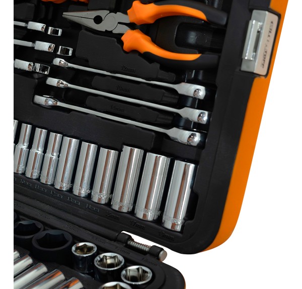 Juego Herramientas Lusqtoff 150pzs Racing Caja Set Tubos - Imagen 2
