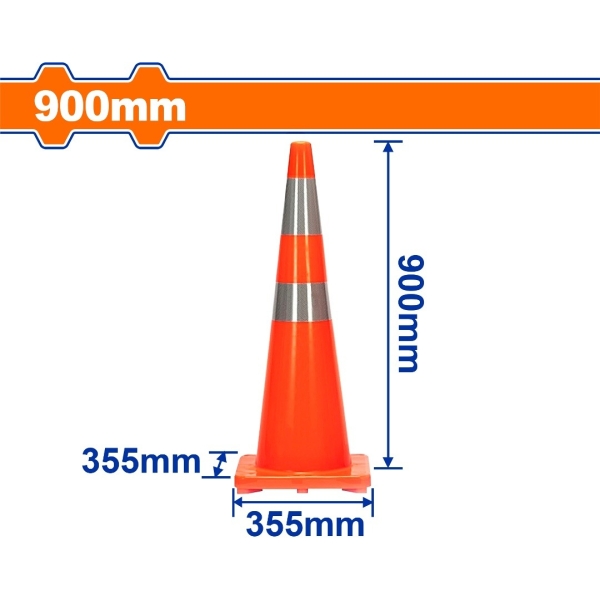Cono Trafico Reflectivo Vial 90cm Wadfow Wyj1a90 - Imagen 2