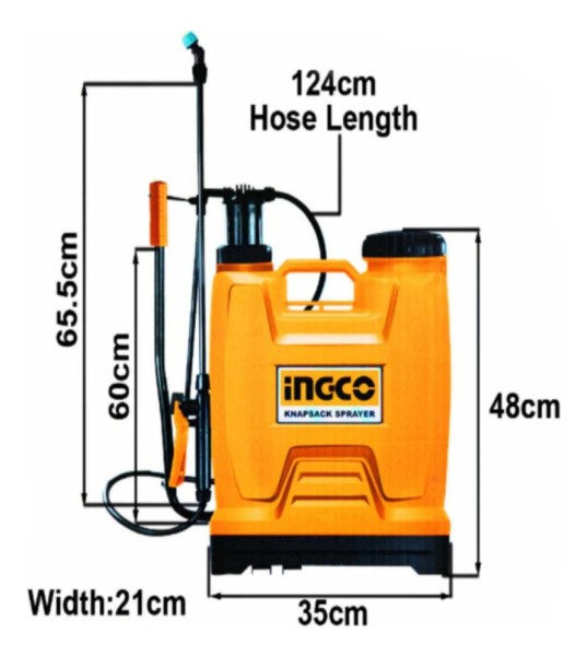 Pulverizador Mochila Profesional Ingco Hspp41602 16l - Imagen 3