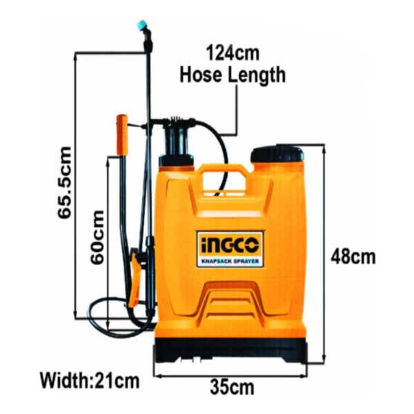 Pulverizador Mochila Profesional Ingco Hspp41602 16l - Imagen 3