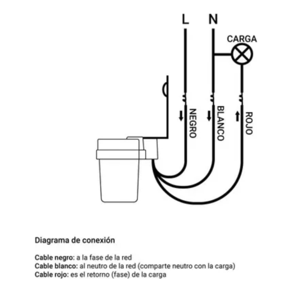 Fotocélula Reflector Lampara Tubo 1200w 3cables Interruptor - Imagen 4