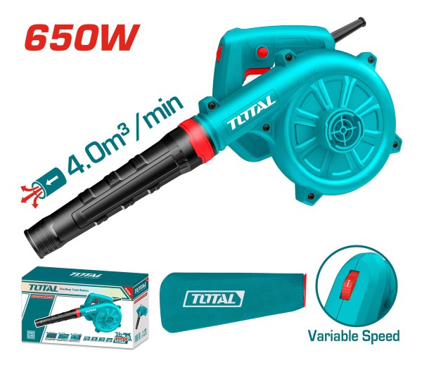 Sopladora Y Aspiradora Total 650w Industrial Velocidad Var - Imagen 2