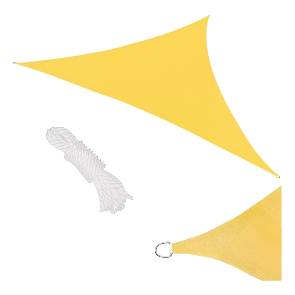 Malla Sombra Vela Toldo 4 X 4mts Jardin Elsue Triangular