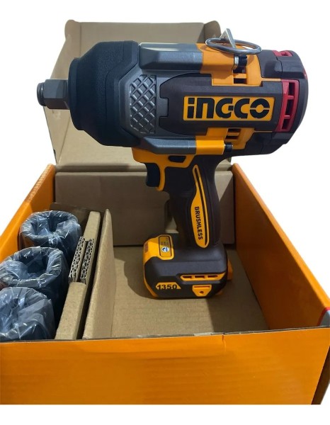 Llave De Impacto 20v 1350nm 3/4 C/dados Ingco Industrial - Imagen 4