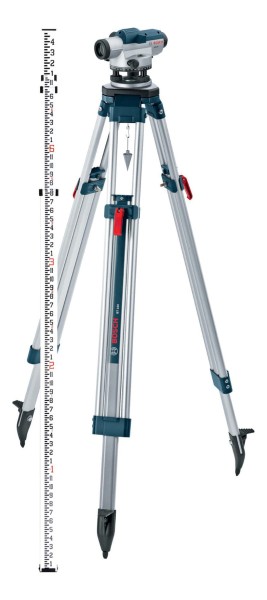 Combo Nivel Óptico Bosch Gol26d 100mts + Regla 5mt + Tripode - Imagen 3