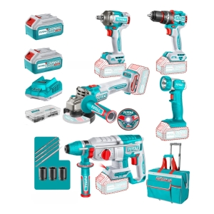 Kit Combo 5 Herramientas 20v Total Brushless C/bateria Y Car
