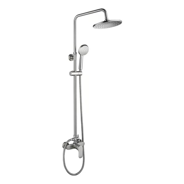 Barra Columna De Ducha Acero Inoxidable Redondo 1.20