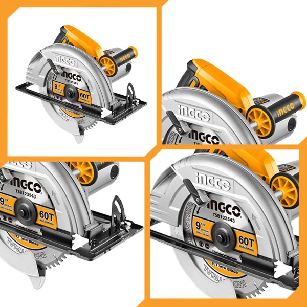 Sierra Circular Industrial Ingco Cs2358 Disco 9 1/4  2200w - Imagen 3
