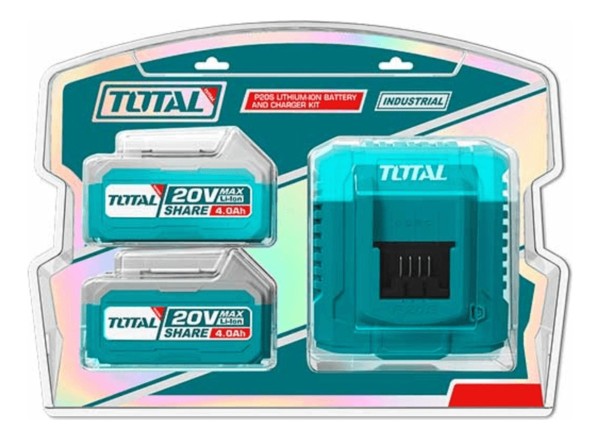 Kit Set Combo 2 Baterias 4ah 20v + Cargador Total Tfbcpk1424 - Imagen 3