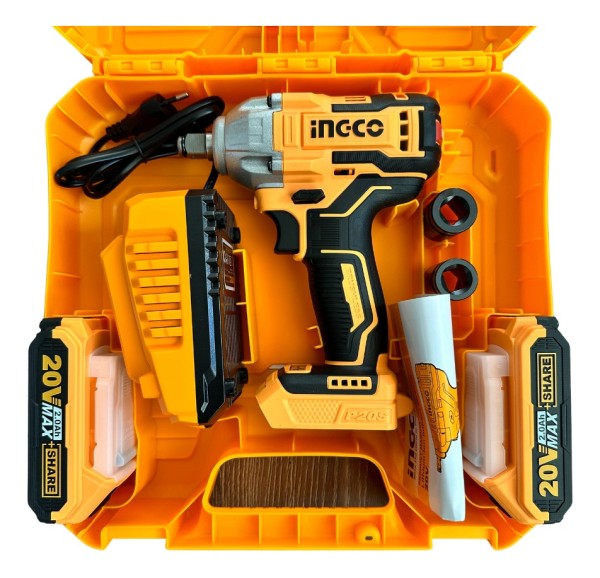 Llave De Impacto Ingco Ciwli2038 Inalámbrica 1/2 300nm - Imagen 4