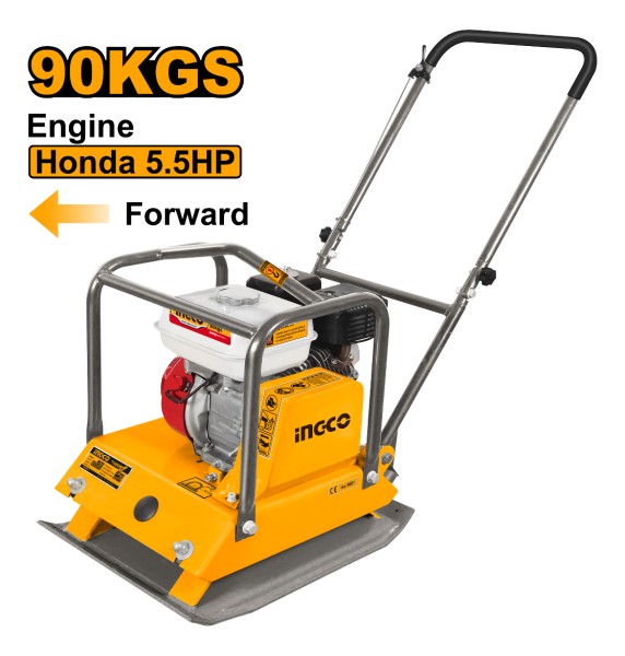 Plancha Compactadora 90kg Motor Honda 5.5hp Ingco Gcp100-1 - Imagen 2