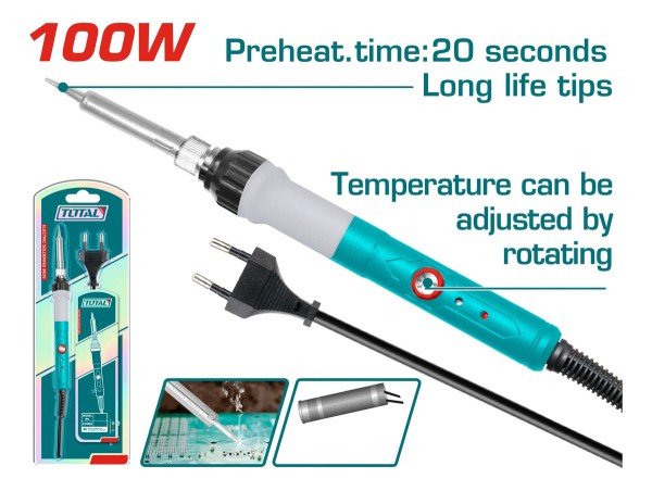 Soldador Lapiz 100w Con Regulador De Temp Tet1100831 Total - Imagen 2