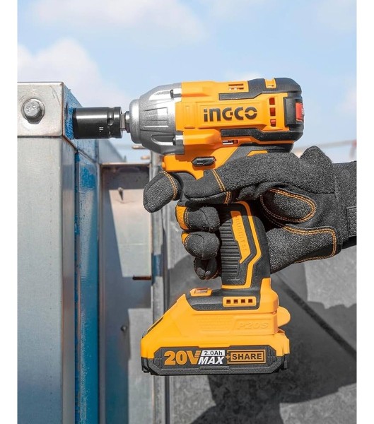 Llave De Impacto Ingco Ciwli2038 Inalámbrica 1/2 300nm - Imagen 5