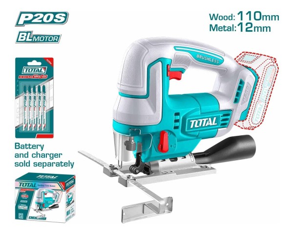 Sierra Caladora Inalámbrica Total 20v Motor Brushless S/bat - Imagen 2