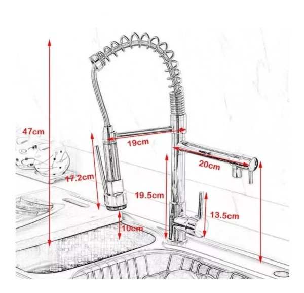 Monocomando De Cocina Con Extensible - Imagen 6