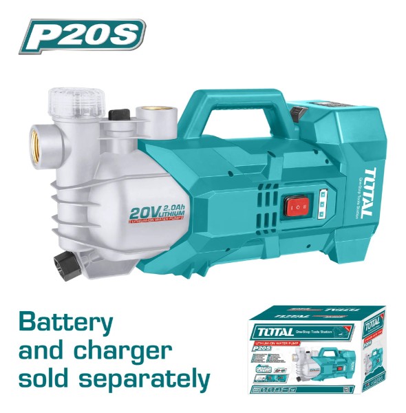 Bomba De Agua Inalámbrica Total 20v 180w 0.2hp Sin Bateria - Imagen 2
