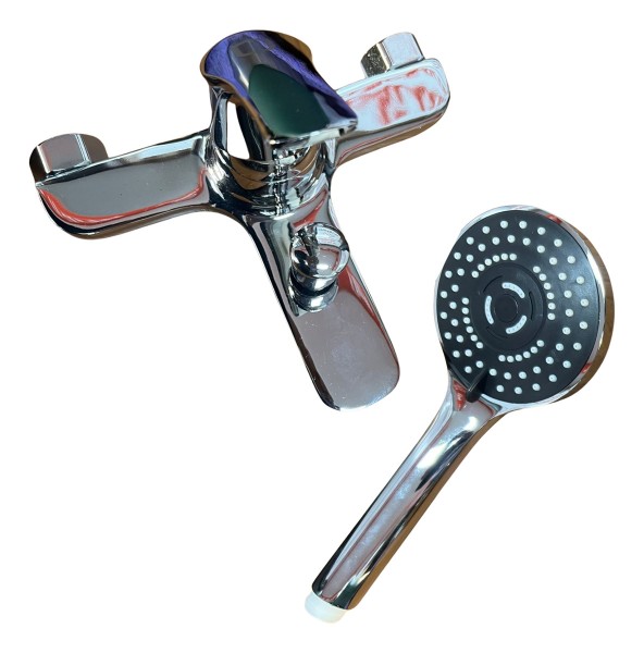 Grifería De Baño Universal Tero Monocomando Ducha Pared - Imagen 2