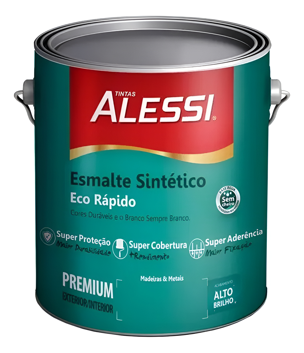 Esmalte Sintético Brillante Base Agua Sin Olor Alessi 3.6 Lt - Imagen 5