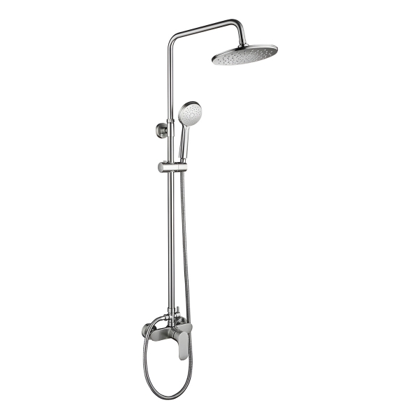 Barra Columna De Ducha Acero Inoxidable Redondo 1.20