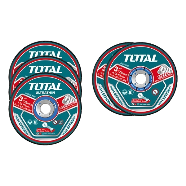 Set 5 Discos 3 - 73mm Para Mini Amoladora Total Tac303768