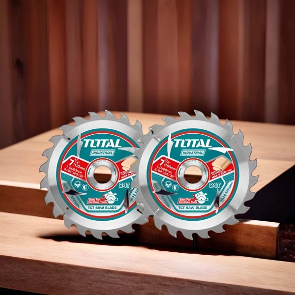 Set Pack Kit 2 Discos 7 1/4 P Sierra Circular 24 Dientes - Imagen 3