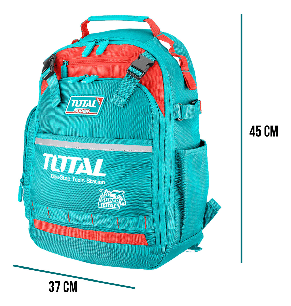 Mochila Bolso Porta Herramientas De Trabajo Resistente Total - Imagen 3