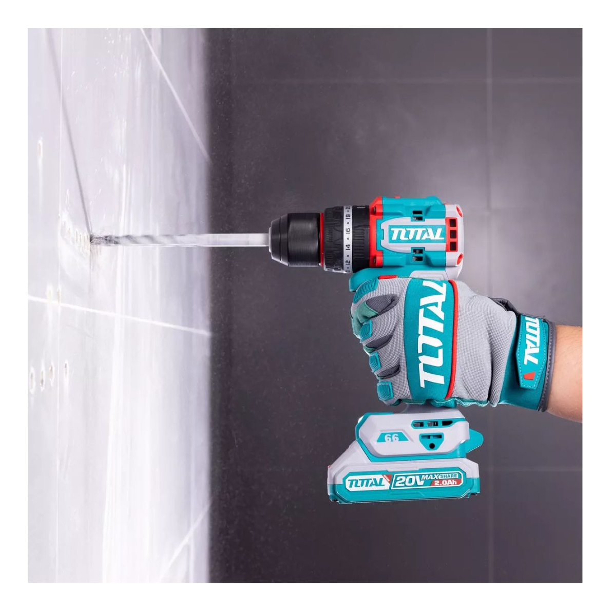 Taladro Percutor Atornillador Total 20v S/carbones 66 Nm Sin - Imagen 3