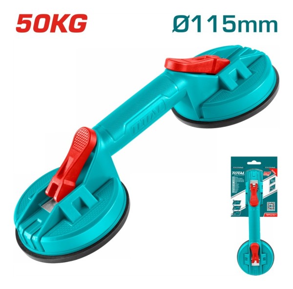 Ventosa Doble Para Vidrio 50kg Total Tsp02501 - Imagen 2