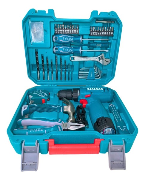 Kit Set Atornillador Inalambrico 12v Total + 89 Accesorios - Imagen 4