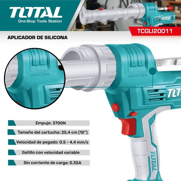 Pistola A Bateria 20v Aplicar Silicona En Pomo Total | Elsue - Imagen 4