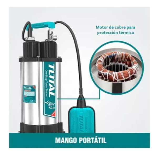 Bomba Sumergible De Pozo Negro 2200w 3hp C/triturador - Imagen 4