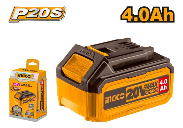 Bateria Ingco Litio 20v 4.0ah Multiherramientas Fbli2002 - Imagen 2