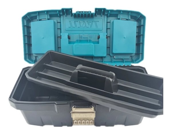 Caja Porta Herramientas Plastica 14 Broche Metálico Total - Imagen 4