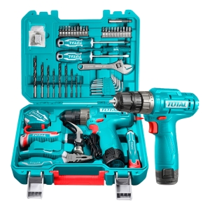 Kit Set Atornillador Inalambrico 12v Total + 89 Accesorios