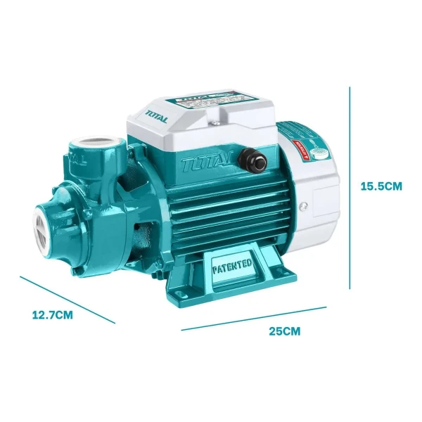 Bomba De Agua Periférica Total 1hp, 750w - Altura Máxima 52m - Imagen 3