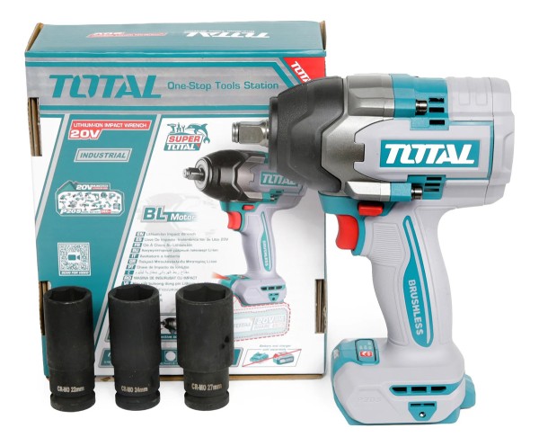 Llave Impacto Total 20v 1/2'' 850nm Sin Carbones Sin Batería - Imagen 4