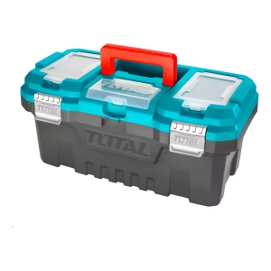 Caja Porta Herramientas Plástico 20 Broche Metal Total