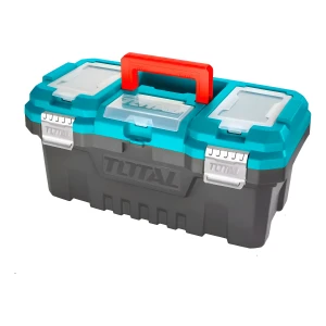 Caja Porta Herramientas Plástico 20 Broche Metal Total