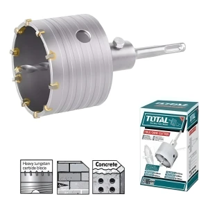 Mecha Copa Total 100mm Widia Sds Plus + Bastago 110 Mm