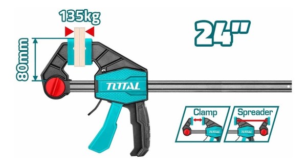 Prensa Rápida Sargento Total 24'' 600mm Tht1346802 - Imagen 2