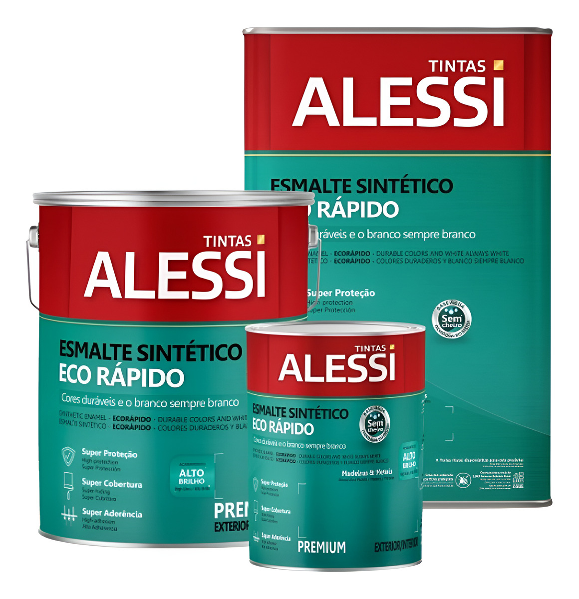 Esmalte Sintético Brillante Int/ext Base Agua Alessi 0.9 Lts - Imagen 12