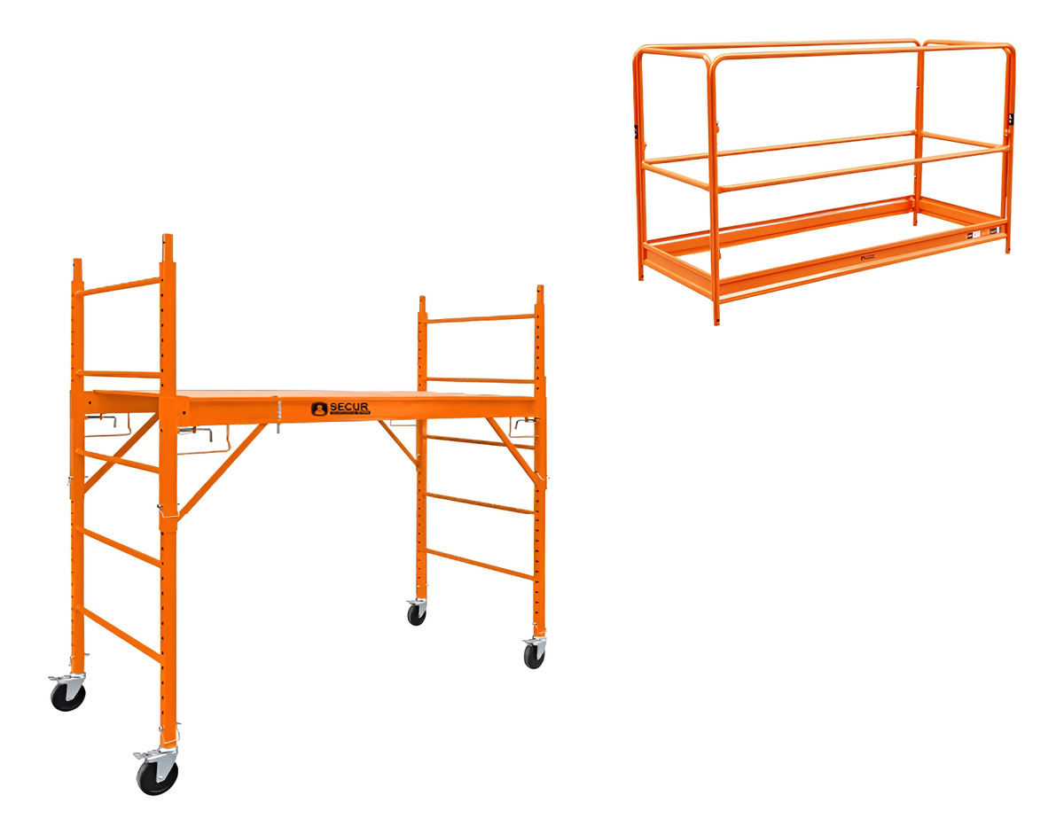 Combo Andamio Multiuso Mas Baranda De Seguridad