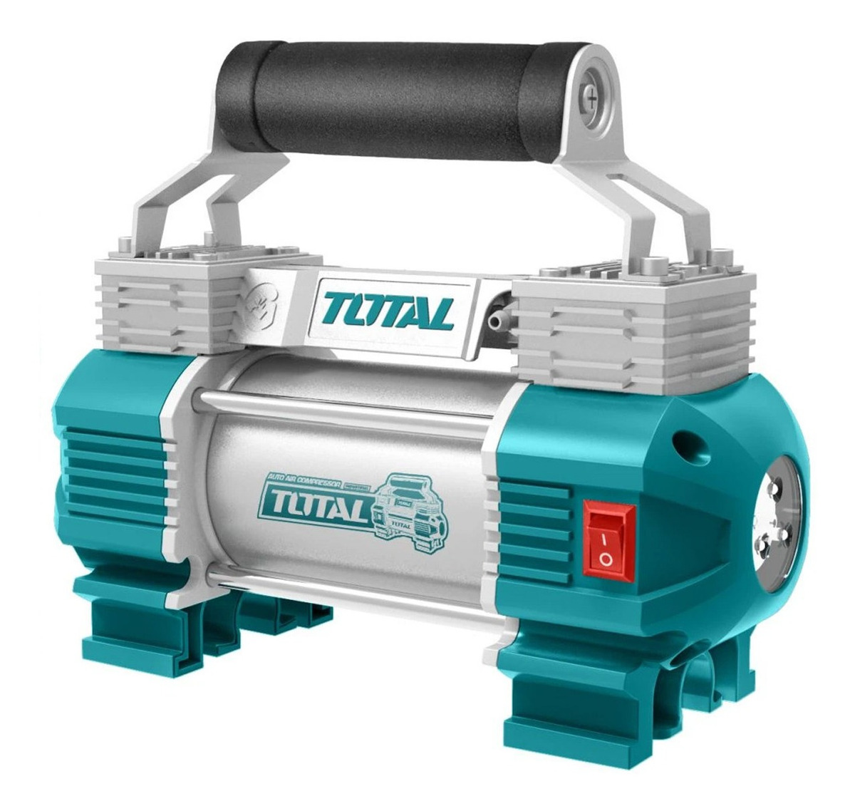 Compresor Aire Para Auto 12v 110psi Con Luz Total Ttac2506 - Imagen 2