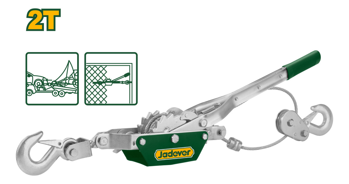 Aparejo Palanca Malacate Manual 2 T Jadever Jdju1020 - Imagen 2